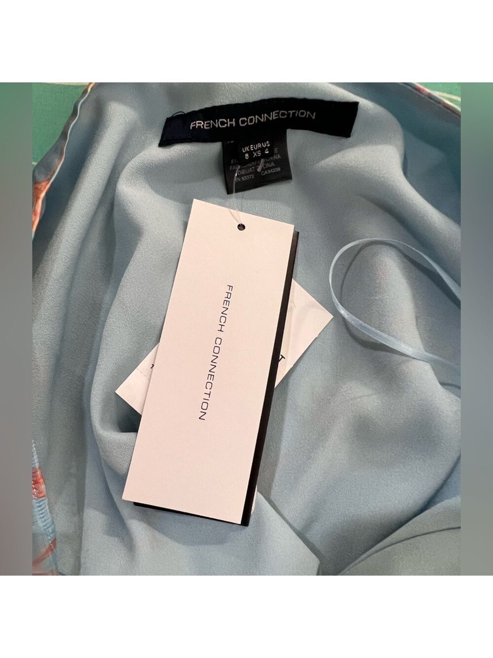 NWT $128 French Connection Diana Drape Top - Picture 4 of 7